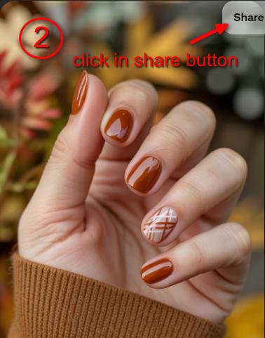 Clicking the share button on Pinterest